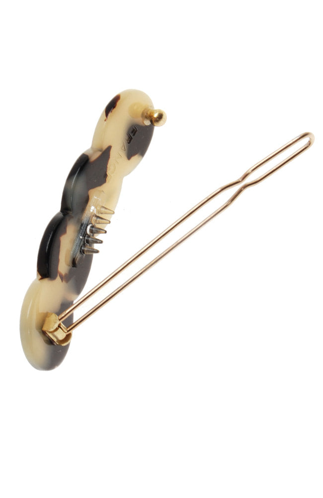 Scalloped Tige Boule Barrette - Classic