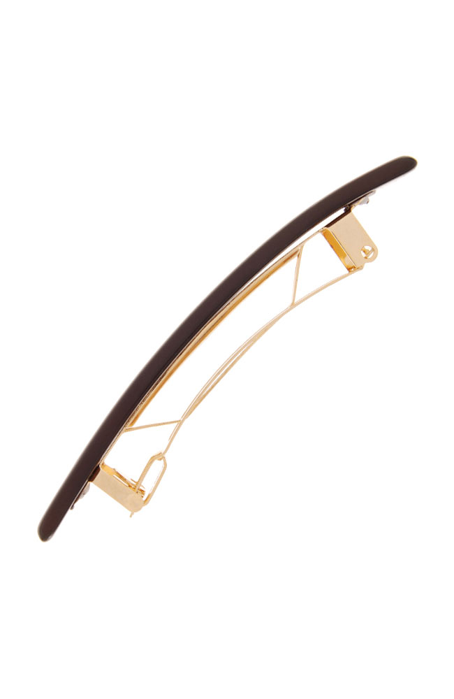 Small Luxury Rectangle Barrette - Nacro Neutrals