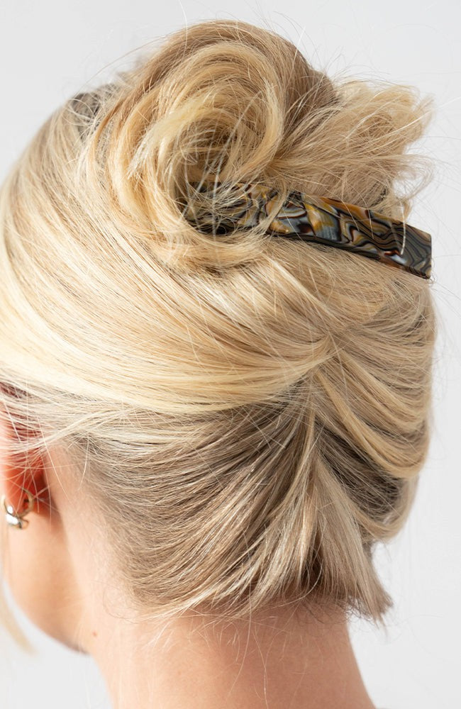 Classic Rectangle Barrette - French Classic