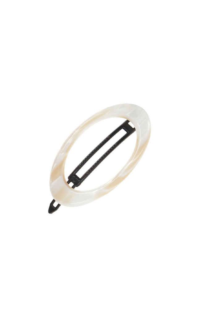 Cutout Oval Plastic Tige Boule Barrette - Classic