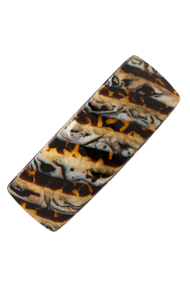 Rectangle Volume Barrette - French Classic