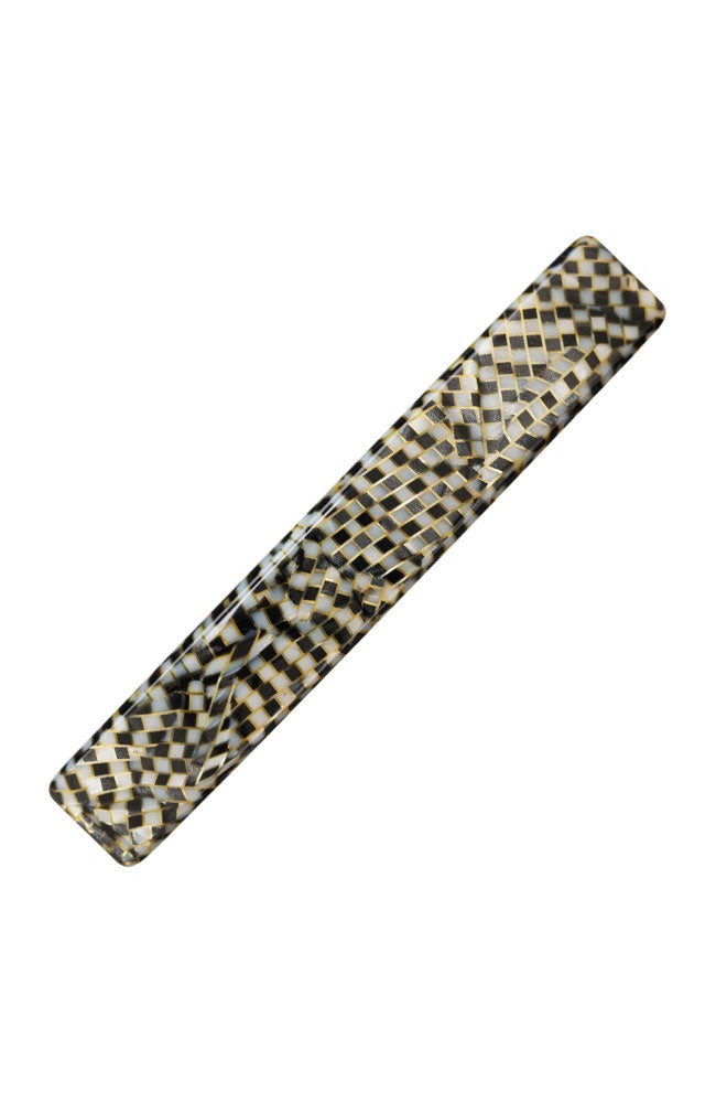 Small Luxury Rectangle Barrette - Classic