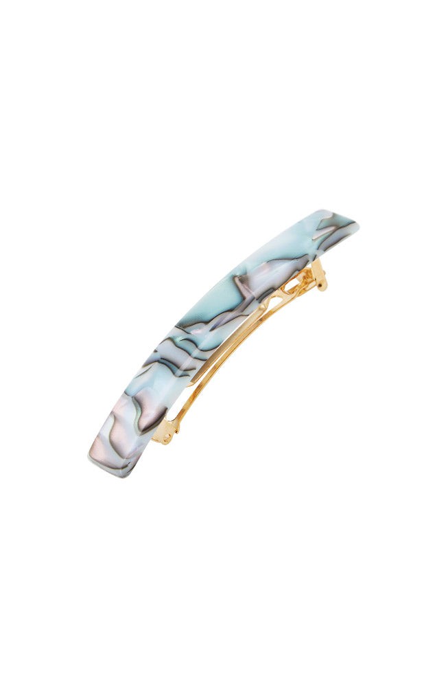 Small Luxury Rectangle Barrette - Classic