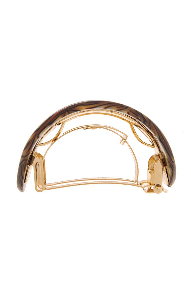 Cutout Oval Ponytail Barrette - Classic