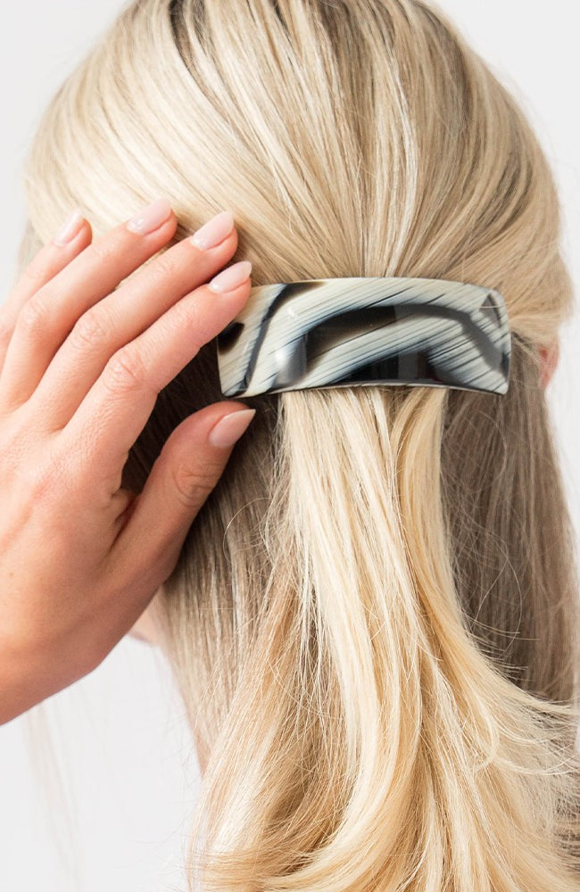 Rectangle Volume Barrette - French Classic