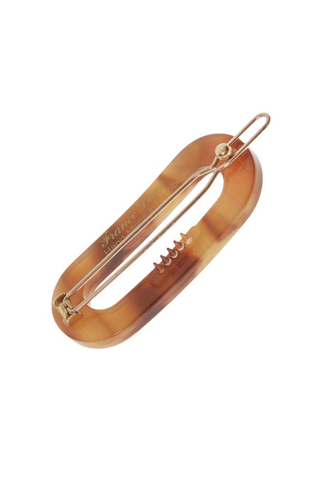 Mini Oval Tige Boule Barrette - French Classic