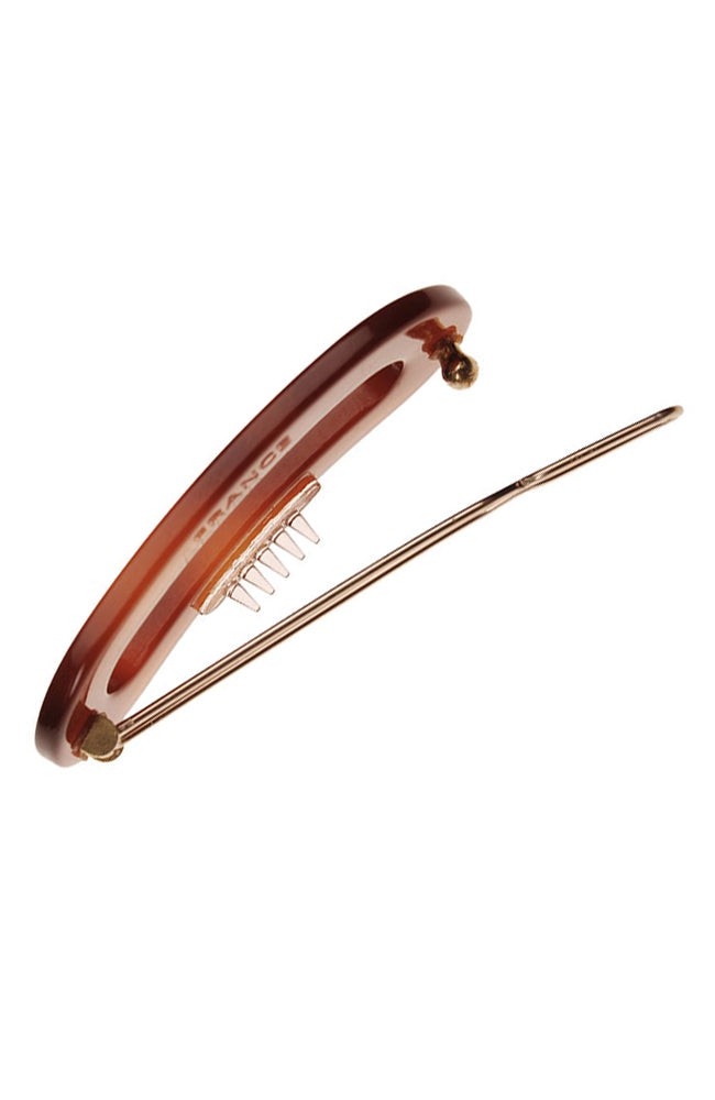 Mini Oval Tige Boule Barrette - French Classic