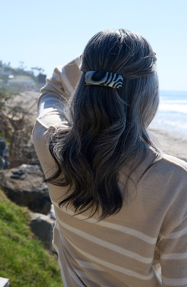 Rectangle Volume Barrette - French Classic