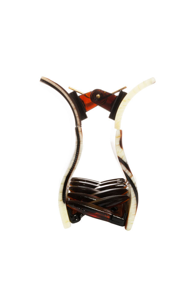 Large Cutout Rectangle Claw Clip - Classic