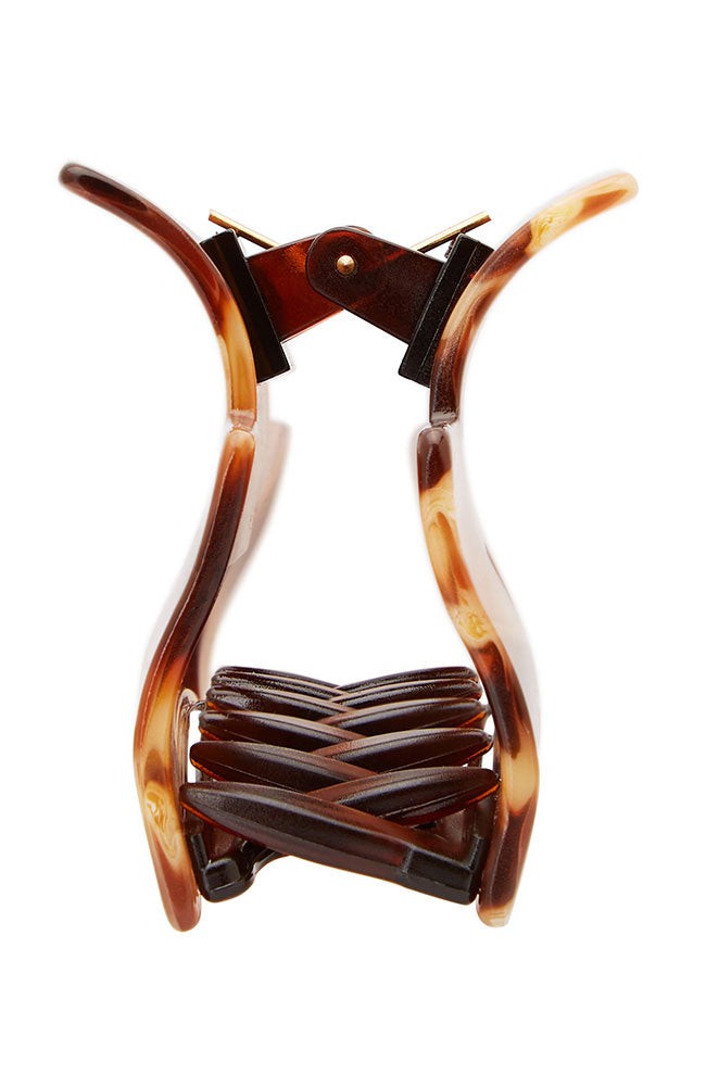 Large Cutout Rectangle Claw Clip - Classic