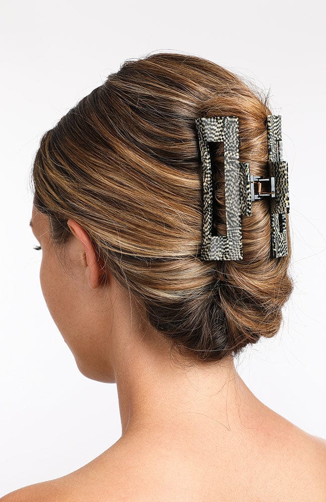 Large Cutout Rectangle Claw Clip - Classic
