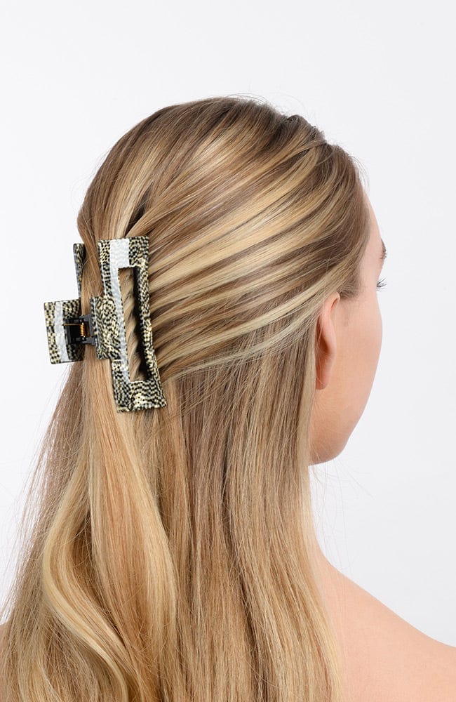 Large Cutout Rectangle Claw Clip - Classic