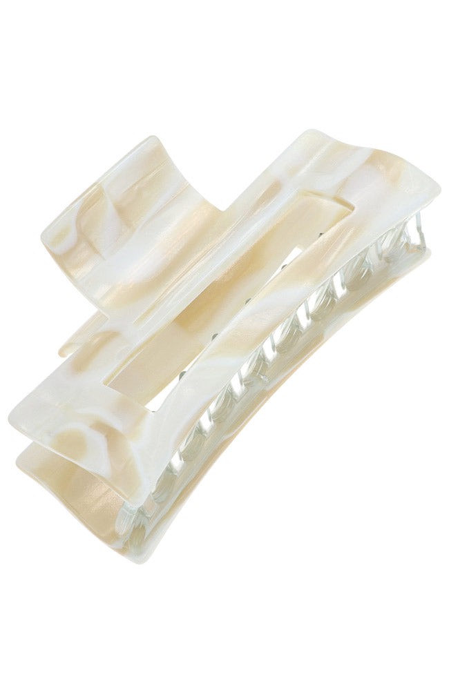 Large Cutout Rectangle Claw Clip - Classic