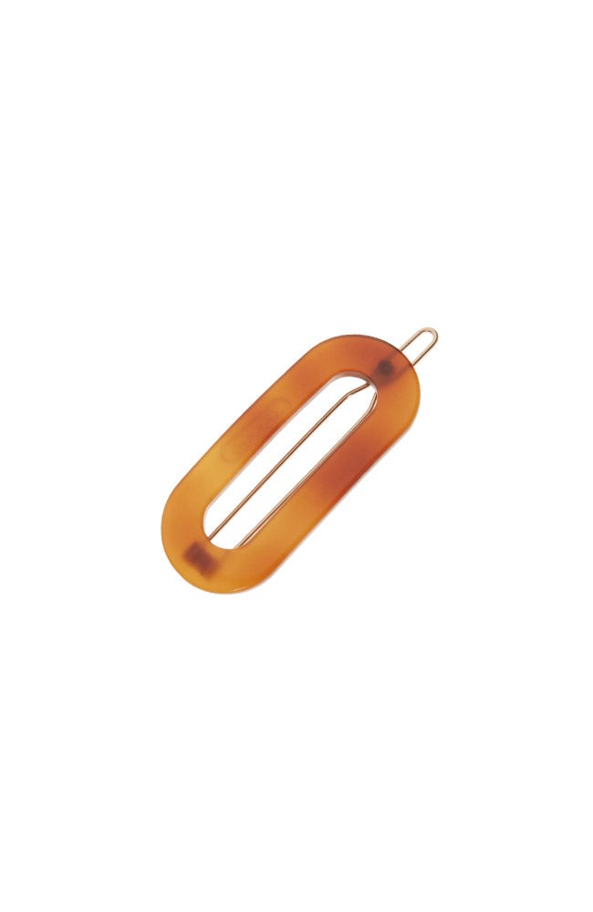 Mini Oval Tige Boule Barrette - French Classic